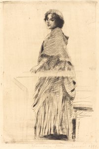 Kvinne i en kappe av Albert Besnard