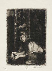 Kvinne med vase av Albert Besnard