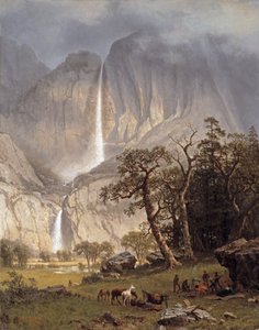 Cho-looke, Yosemite Fall, 1864 av Albert Bierstadt