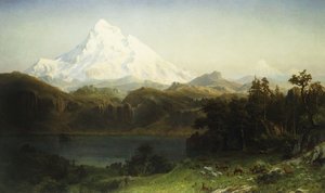 Mount Hood i Oregon, av Albert Bierstadt