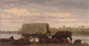 Middag på Platten av Albert Bierstadt