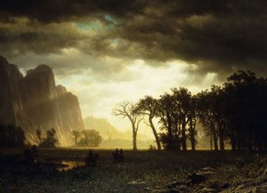 Passing Storm i Yosemite, 1865 av Albert Bierstadt