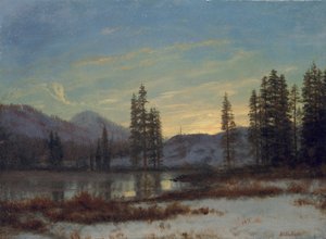 Snø i Rockies av Albert Bierstadt