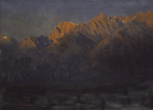 Soloppgang i Sierras, ca. 1872. av Albert Bierstadt