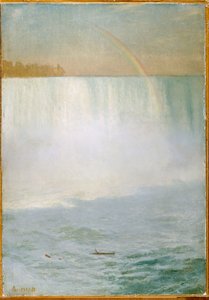 Foss og regnbue, Niagara av Albert Bierstadt