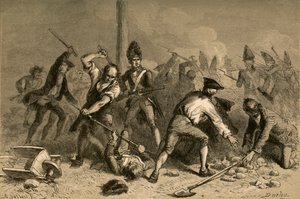 Defense of the Liberty Pole i New York, 1877. av Albert Bobbett