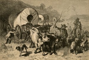 Emigrasjon til det vestlige landet, 1877. av Albert Bobbett