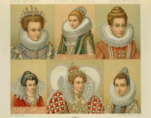 "Le Costume Historique" (The Complete Costume History) av Auguste Racinet, bind IV av Albert Charles August Racinet
