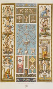 Renaissance, plate 53 fra 'Polychromatic Ornament: One Hundred Plates in Gold, Silver and Colours' av Albert Charles August Racinet