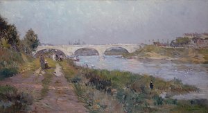Broen over Marne ved Charenton av Albert Charles Lebourg