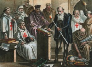 Galileo Galilei foran Det hellige kontor av Albert Chereau
