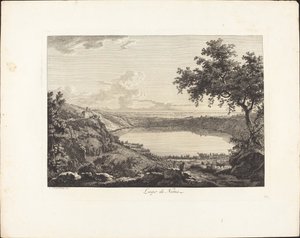 Lake of Nemi av Albert Christoph Dies