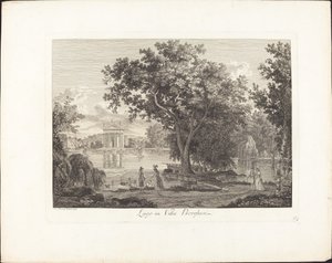 Lago i villa Borghese av Albert Christoph Dies