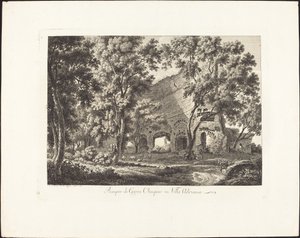 Temple of Olympic Jupiter i Villa Adriana av Albert Christoph Dies