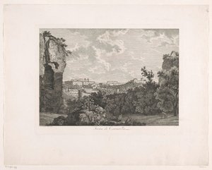 Caracalla-badene Terme di Caracalla (tittel på objekt) Pittoresk etsede brosjyrer fra Italia (serietittel) av Albert Christoph Dies