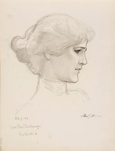 Fru Flore Deschamps av Albert Edelfelt