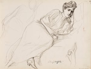 Hvilende kvinne av Albert Edelfelt