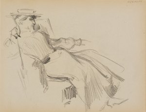 Sittende kvinne av Albert Edelfelt