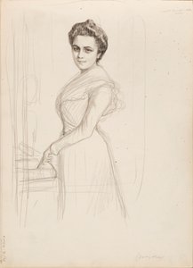 Camille Vallery-Radot, skisse til portrett av Albert Edelfelt