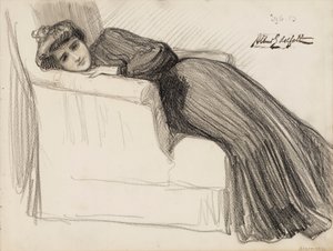 Hvilende kvinne av Albert Edelfelt