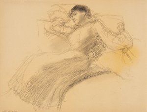 Hvilende kvinne av Albert Edelfelt