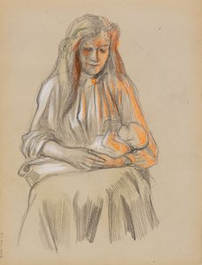 Mor og barn av Albert Edelfelt