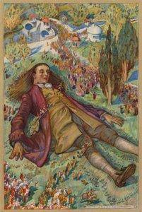 Jeg forsøkte å reise meg, men var ikke i stand til å røre (chromolitho) av Albert Edward Jackson
