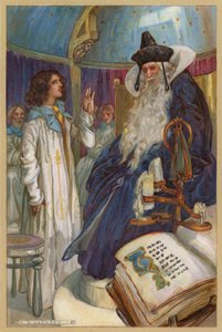 Jeg begynte å ta mot, og relaterte til Hans Høyhet en kort historie om mine flere eventyr (chromolitho) av Albert Edward Jackson