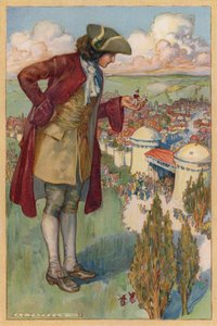 Jeg holdt guidene i hånden til jeg kom innenfor to hundre meter fra porten (chromolitho) av Albert Edward Jackson
