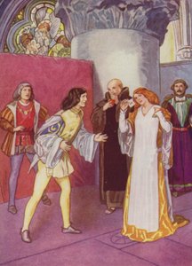 Shakespeare: Much Ado About Nothing (farge litho) av Albert Edward Jackson