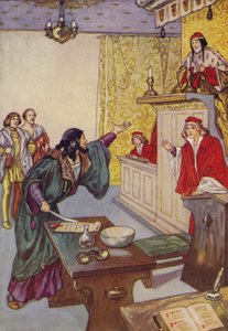 Shakespeare: The Merchant of Venice (farge litho) av Albert Edward Jackson