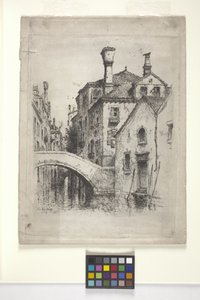 Rio Della Senza, Venezia (etsing)