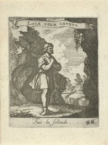 Mann ved en hule Moralizing Love Emblems (serietittel) Devises et emblesmes d