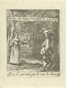 Mann og kvinne i skogen Moralizing Love Emblems (serietittel) Devises et emblesmes d