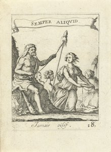 Spinnende Hercules Moralizing Love Emblems (serietittel) Devises et emblesmes d