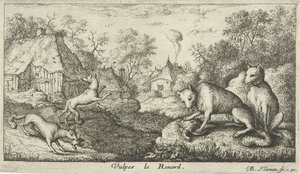 rever Vulpes le Renard (tittel på objekt) Ulike dyrearter (serietittel) av Albert Flamen