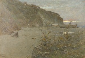 Høst på Clovelly av Albert Goodwin