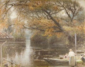 Høstglød av Albert Goodwin