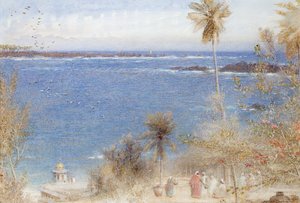 Ceylons Isle, 1905 (wc på papir) av Albert Goodwin