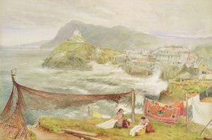 Ilfracombe, Devon, ser mot Hillsborough av Albert Goodwin