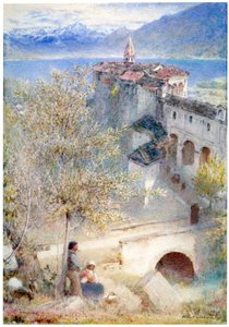'Locarno, Lago Maggiore', 1905 av Albert Goodwin