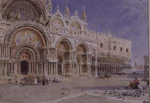Markuskirken, Venezia av Albert Goodwin