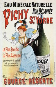 Reklame for mineralvannet Vichy St Yorre - av Albert Guillaume (1873-1942), v.1895 av Albert Guillaume