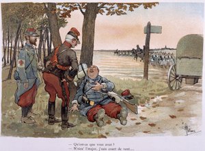 Au 30entieme kilometer - i "" Military Album"" av Albert Guillaume (1873-1942), ca. 1900 av Albert Guillaume