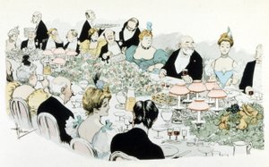 Middag av A. Guillaume i 1908 (tegning) av Albert Guillaume