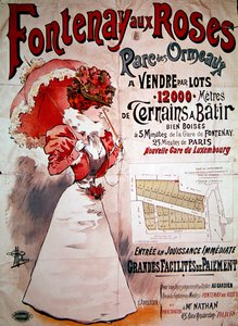 Plakatreklame tildelinger i Parc des Ormeaux, Fontenay-aux-Roses