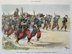 Walking - The Armee sett av Albert Guillaume (1873-1942), rundt 1900 av Albert Guillaume