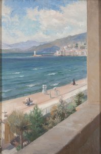 Fra mitt vindu i Cannes, 1891 av Albert Gustaf Aristides Edelfelt