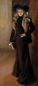 Portrett av operasangeren Aino Ackté 1876-1944, 1901. av Albert Gustaf Aristides Edelfelt