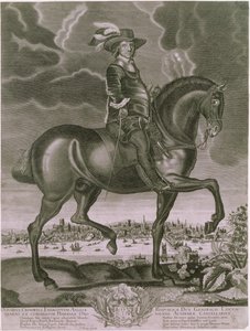Ridesportrett av Oliver Cromwell (1599-1658) ca. 1655